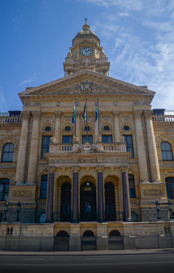 services-02 Stunning architectural detail of Cape Town City Hall, showcasing its remarkable design.